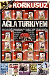 Korkusuz Gazetesi 1. Sayfası 19.12.2016