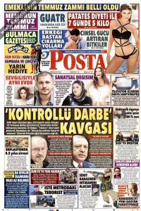 Posta Gazetesi 1. Sayfası 04.04.2017