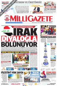 Milli Gazete Gazetesi 1. Sayfası 03.05.2017