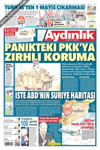 Aydınlık Gazetesi 1. Sayfası 29.04.2017